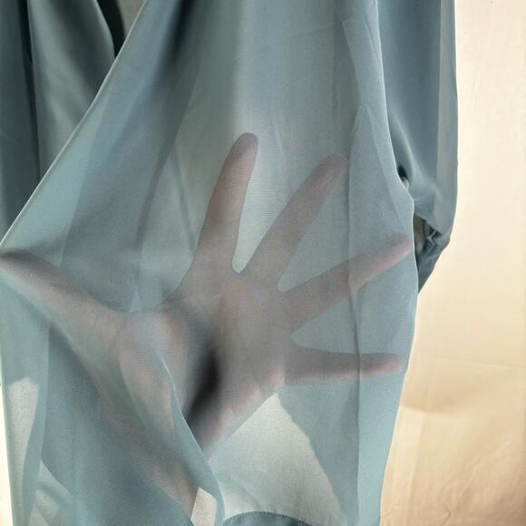 Soft Surroundings Kimono Jacket Size XL Women’s Aqua Sequins Open Front - Picture 5 of 8